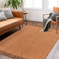 thumbnail image 1 of SUNDEREY 4'x6' Washable Area Rug,4x6ft Bohemian Bedroom Rug Hand-Woven Cotton Living Room Rug,Stain Resistant Boho Rug Low-Pile Throw Rug for ‎Dining Room Office,Red, 1 of 7