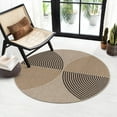 thumbnail image 1 of SUNDEREY Easy Jute Round Rug 3ft Indoor Outdoor Patio Rug Farmhouse Large Area Rug, Contemporary Non Slip Non Shedding Floor Carpet Rug,Nature, 1 of 5