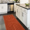 thumbnail image 1 of SUNDEREY Hallway Runner Rug 2'x6', Terracotta Washable Bathroom Rug Runners, Cotton Woven Kitchen Runner Rugs with Tassel, Farmhouse Tufted Rainbow Bedroom Runner Rug for Laundry Entryway,Red, 1 of 7
