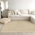 thumbnail image 1 of SUNDEREY Modern Rainbow Area Rug,5'x8' Washable Bedroom Rugs,Boho Woven Floor Carpet With Tassel, Modern Farmhouse Tufted Rug For Living Dining Room Kitchen Entryway Bathroom,Khaki, 1 of 7