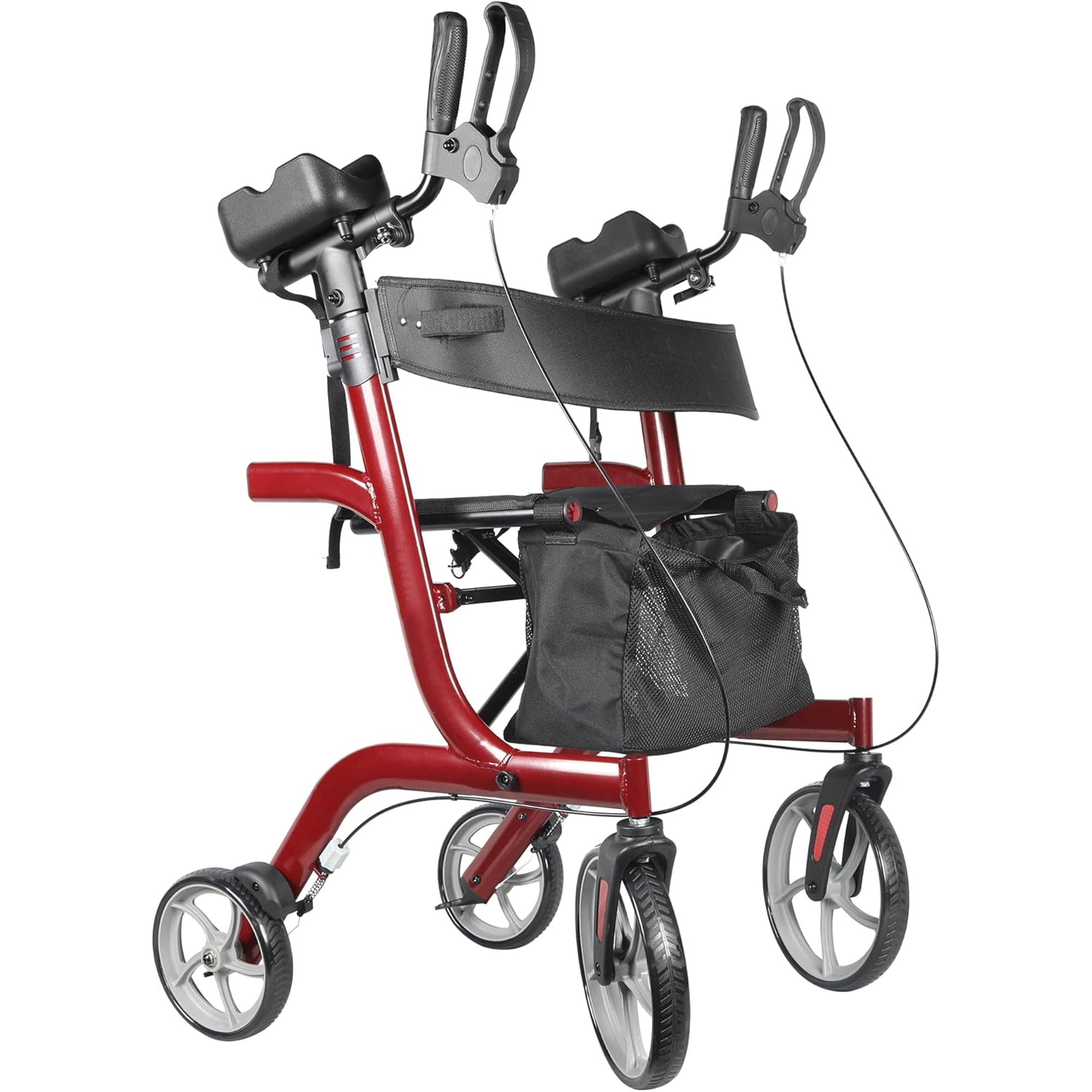SUNDERWELL Foldable Upright Walker for Seniors & Adults with Seat ...