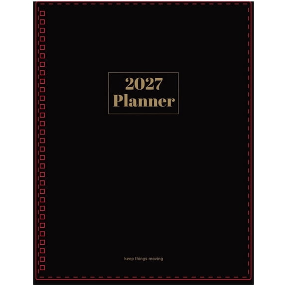 SUNEE 2027 Planner with Weekly & Monthly Layouts, January 2027-December 2027, 6.4" x 8.3", Spiral Bound, Tabs, Note Pages, Black