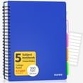 thumbnail image 1 of SUNEE 5 Subject Notebook College Ruled- 300 Pages, 8.2"x10.8", Blue, 1 of 7
