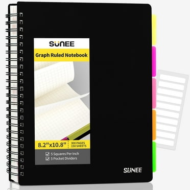 Exceed Spiral Notebook, College Ruled, 5 Subject, 160 Pages, 9