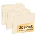 thumbnail image 1 of SUNEE File Folders, 30 Pack Manilla Folders 8.5 x 11, 1/3 Cut Tab for Easy Organization, 1 of 7
