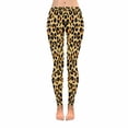 thumbnail image 1 of SUNENAT Modern Animal Leopard Skin Print Brown Women's Capri Leggings Stretchy Skinny Yoga Pants XS, 1 of 4