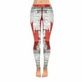 thumbnail image 1 of SUNENAT Vintage Canada Flag on Old Wood Women's Capri Leggings Stretchy Skinny Yoga Pants S, 1 of 4