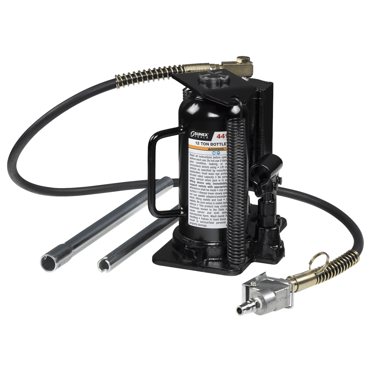 SUNEX 12 Ton Air Hydraulic Bottle Jack