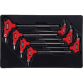 thumbnail image 1 of SUNEX 7-Piece T-Handle, Star Hex Key Set, 1 of 3