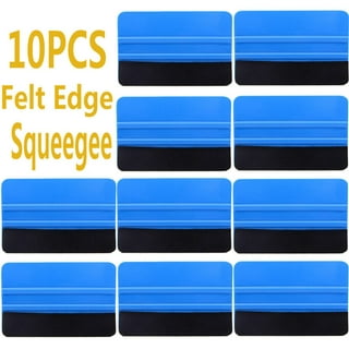 Plastic Squeegee with Felt Edge - 6 - SQFLT6