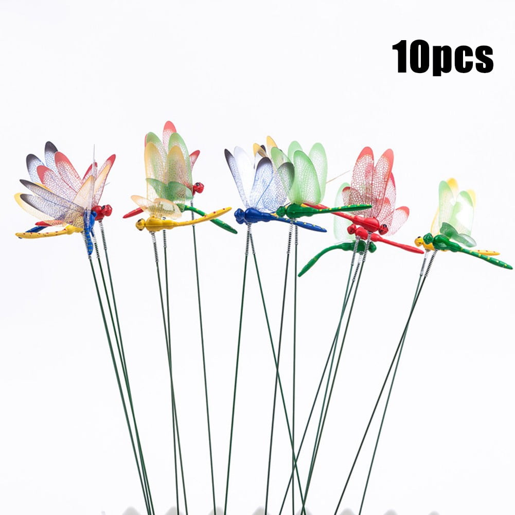 Juego de pinchos para plantas de libélula de Panacea