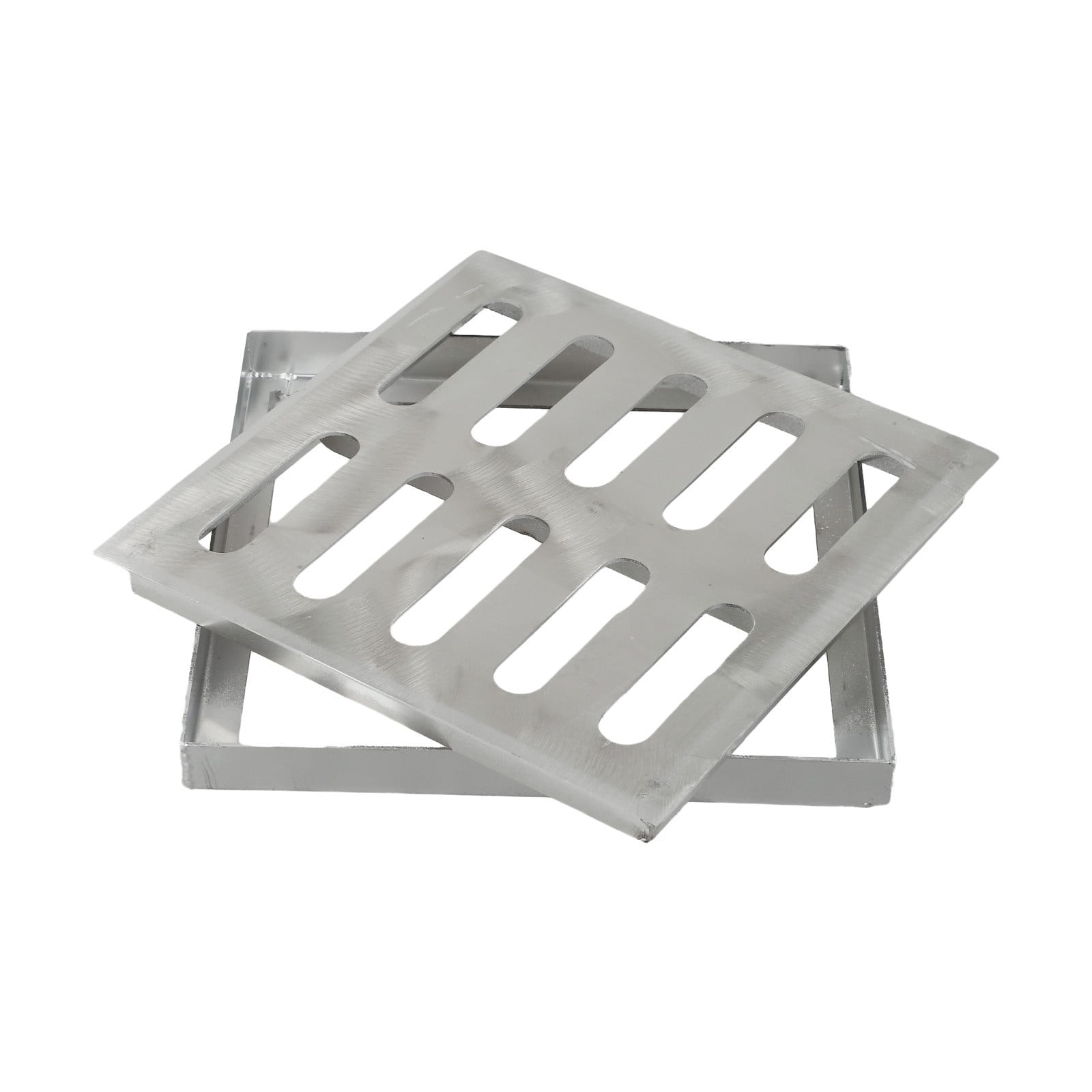 BUYISI Stainless Steel Drain Grate Outdoor Drainage Cover Channel Grate Rainwater 150 150 20 2mm