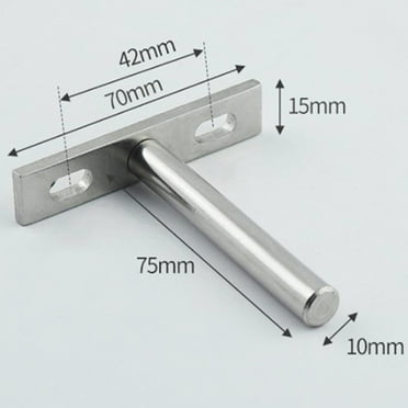 SUNFEX 3/4/5/6Inch Folding Shelf Support Bracket Floating Wall Shelf Support