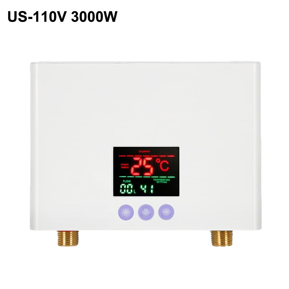 SUNFEX 3000W Tankless Hot Water Heater Shower Electric Portable Instant ...