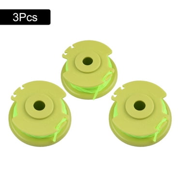 SUNFEX 3Pcs Spool For Ryobi Replacement Twisted 0.080 In String Trimmer Auto Feed Line Spools Strimmer Parts Garden Tool Accessories