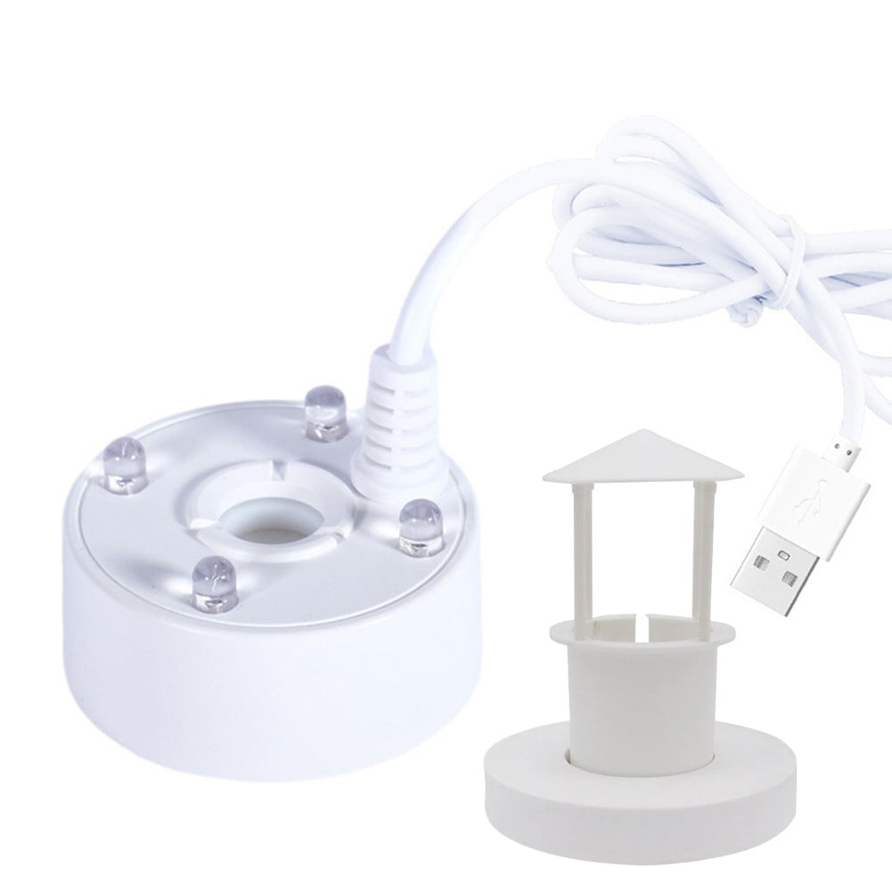 SUNFEX 4 Leds Mist Maker Fogger Air Humidifier Nebulizer For Water Fountain Pond