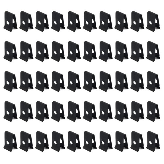 SUNFEX 50Pcs Metal Car Speed Fastener U-Nuts Self Tapping Screw Spire Clip Spring Plate