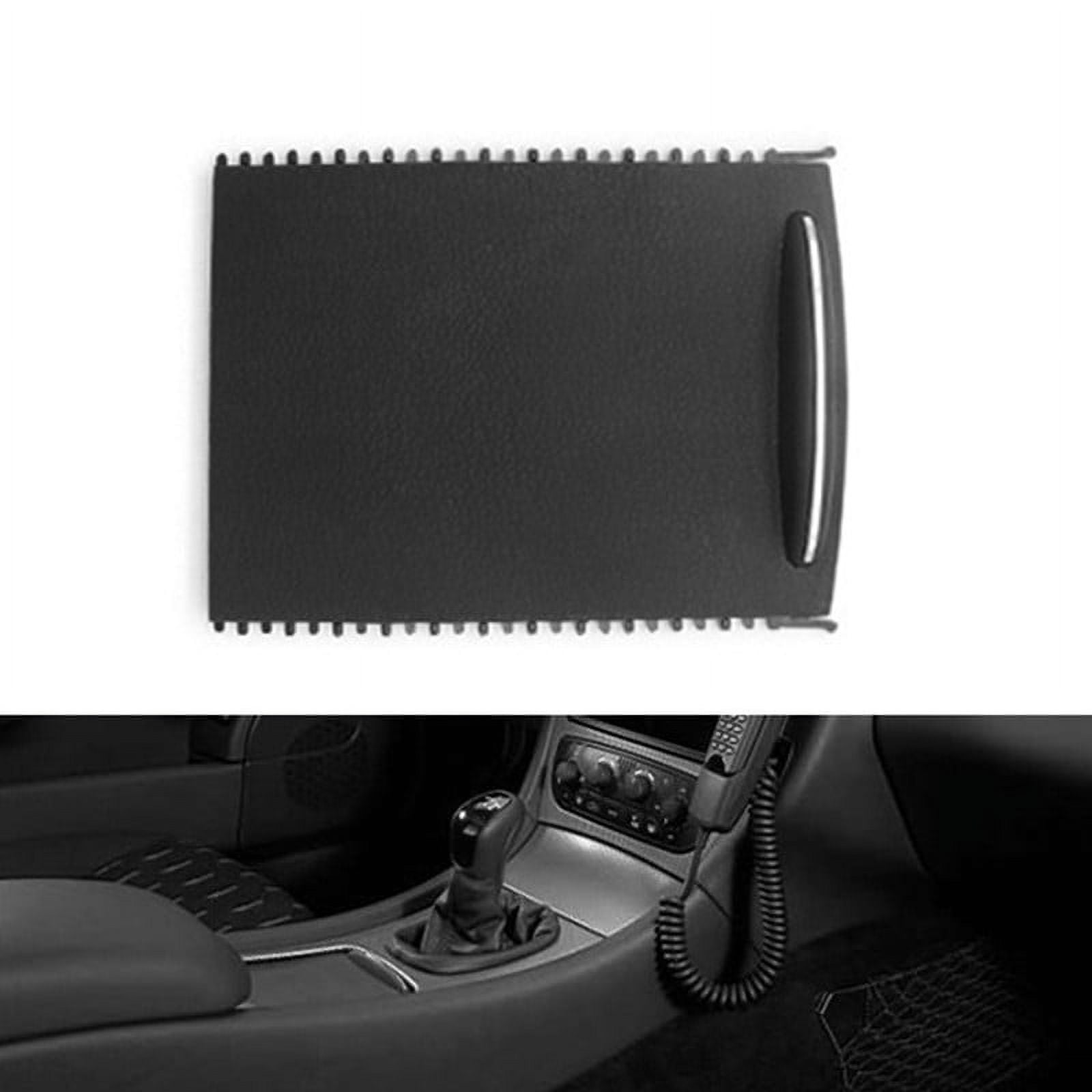 SUNFEX For Mercedes W203 Black Cup Holder Roller Blind Console Cover