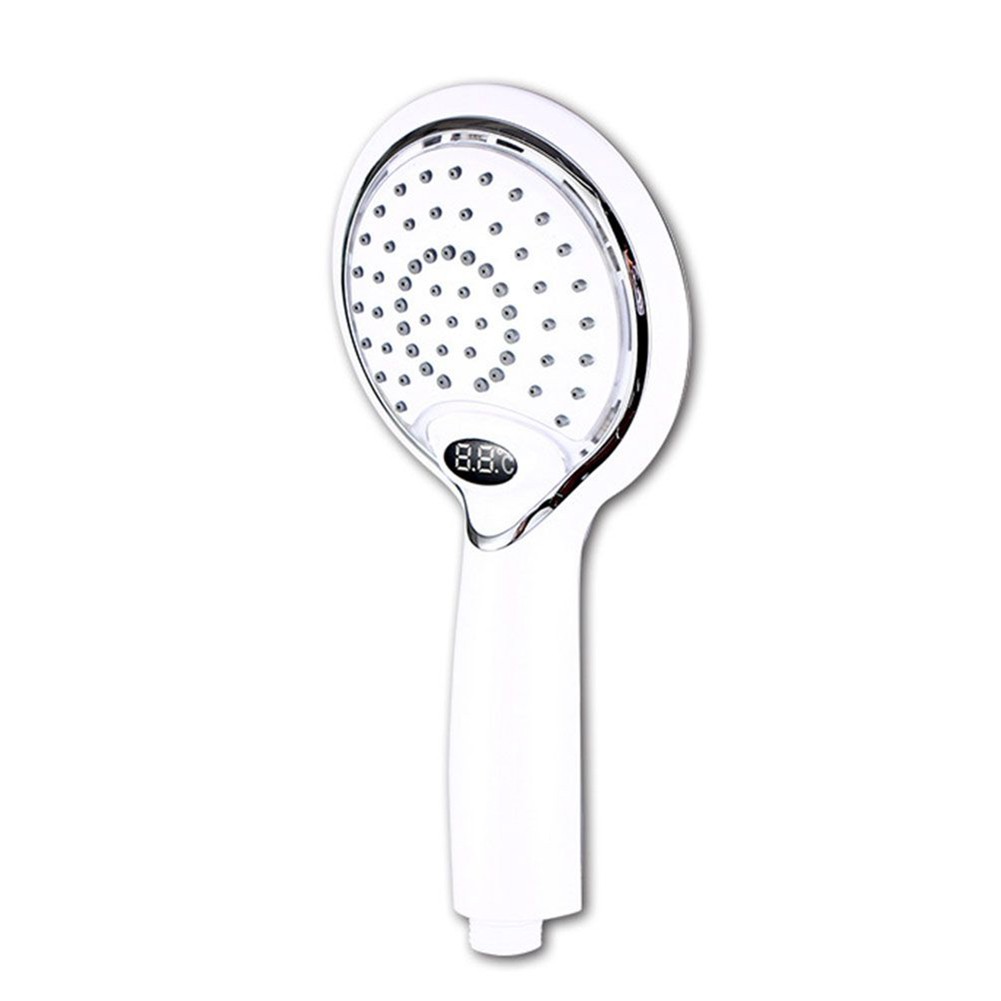 SUNFEX Handheld Bathroom Shower Spray Head Digital Temperature Display 3 Colors Led