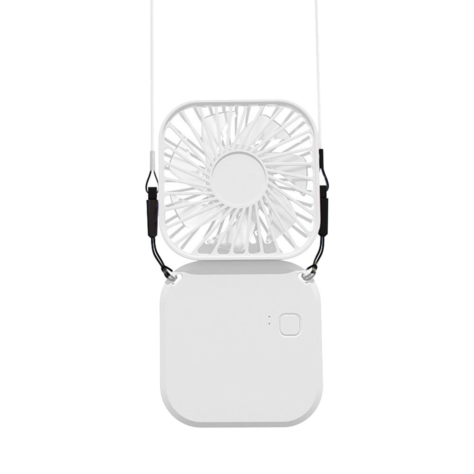 SUNFEX Portable Necklace Fan Handheld Personal Foldable Usb
