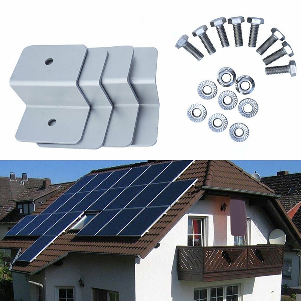 SUNFEX Professional Grade Solar Panel Z Bracket Installation Kit for