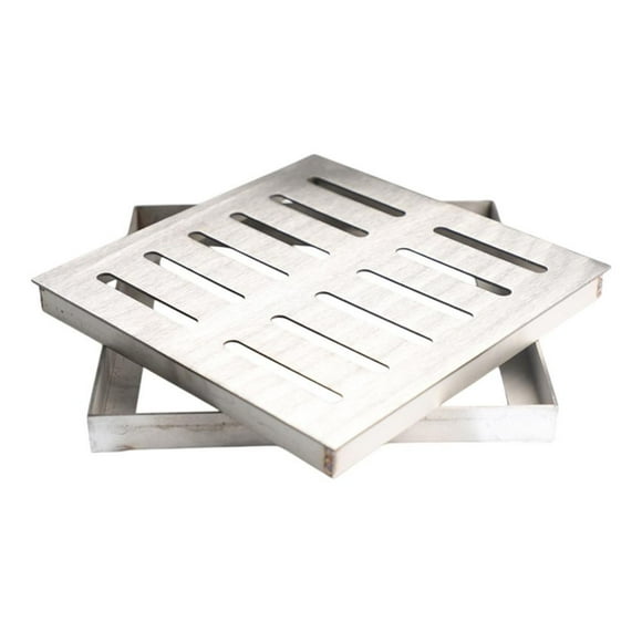 SUNFEX Stainless Steel Drain Grate Outdoor Drainage Cover Channel Grate Rainwater