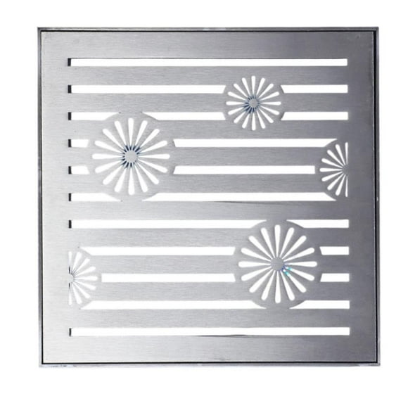 SUNFEX Stainless Steel Drain Grate Outdoor Drainage Cover Channel Grate Rainwater