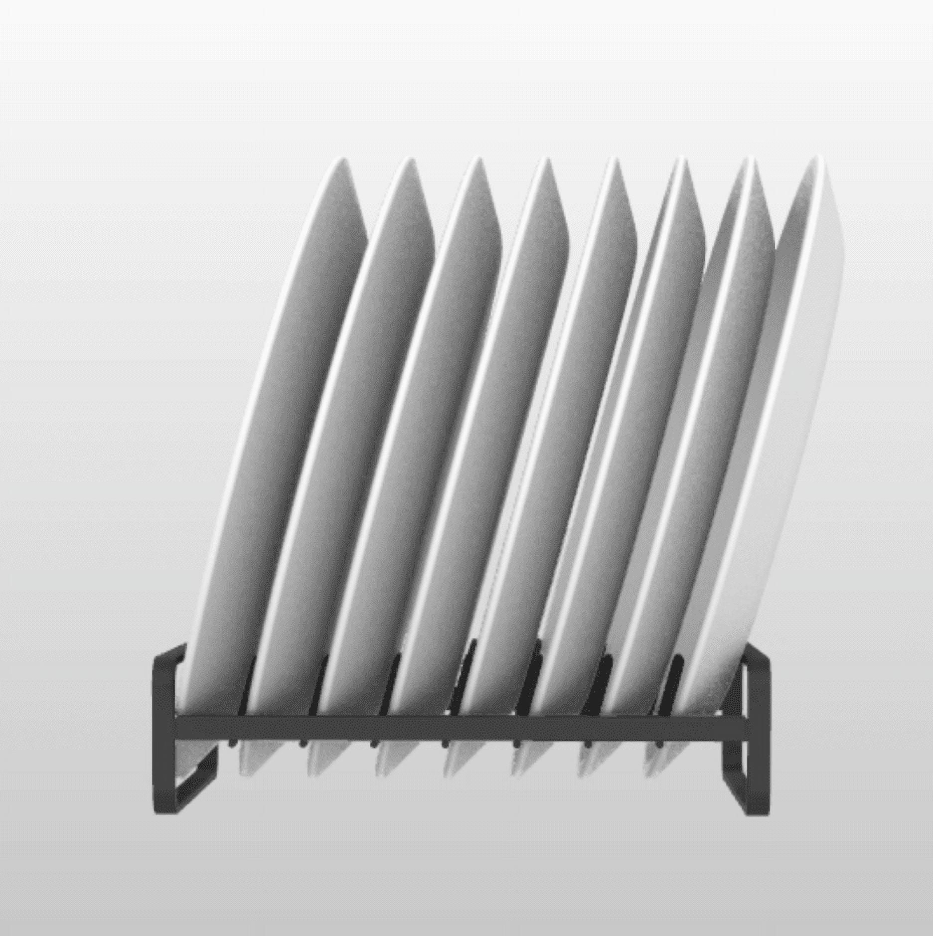 SUNFICON 2 Pack Plate Holders Organizers Upright Dish Drying