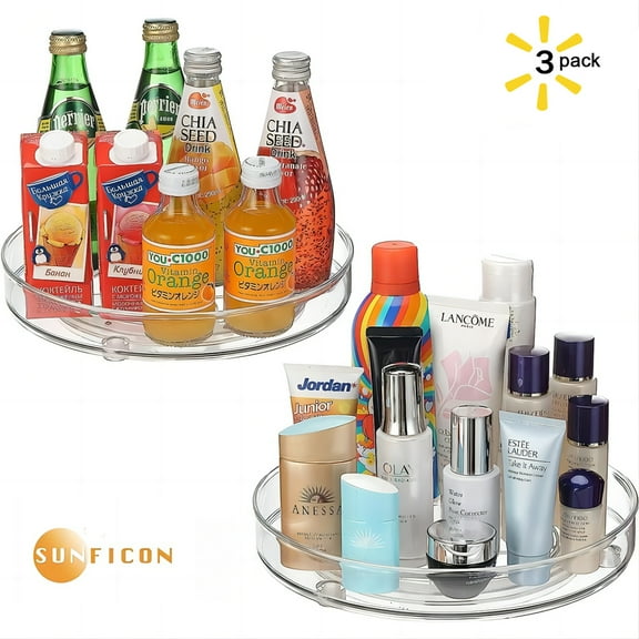 SUNFICON Lazy Susan Plastic 360° Rotating Turntable