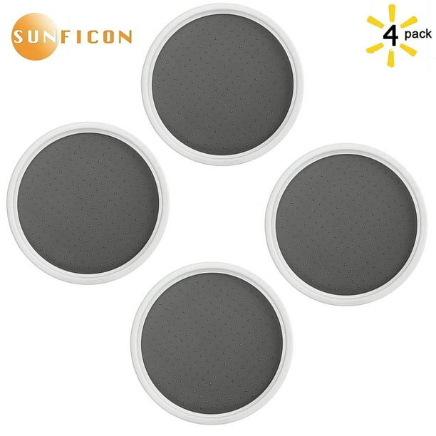 SUNFICON 4 Pack Lazy Susans Turntable 10 Inch Pantry Lazy