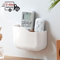 thumbnail image 1 of SUNFICON Adhesive 2-Compartment Desktop Organizer & Pencil Holder White, 1 of 10