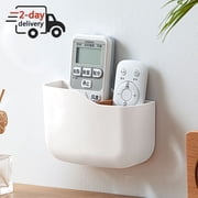 SUNFICON Adhesive 2-Compartment Desktop Organizer & Pencil Holder White