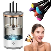 SUNFICON Electric Makeup Brush Cleaner Cosmetic Brush Cleaner 2024 New Automatic Spinning Makeup Brush Cleaner Fit For All Size Makeup Brush