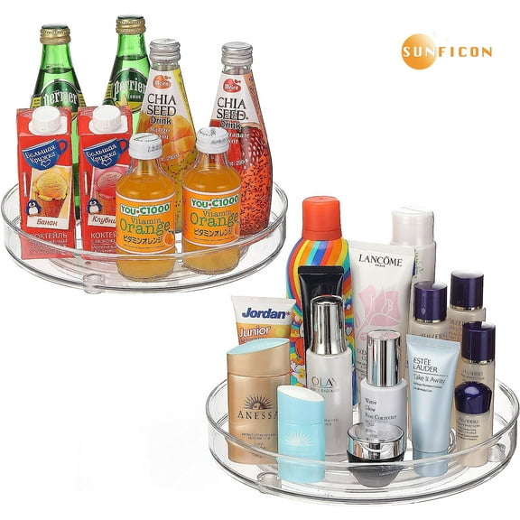 SUNFICON Plastic Non-Slip 9.2" Table Top Lazy Susan