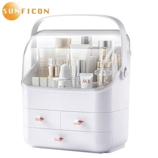 MILULUGO Desk Organizer with 6 Drawers, Makeup Organizer, Plastic Cosmetic  Organizer, Bathroom Organization Boxes, Desktop Storage Box(White)
