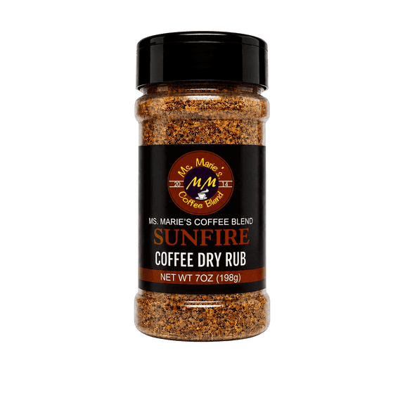 Ms. Maries Coffee Blend SUNFIRE Coffee Dry Rub Tropical and Smokey 7oz