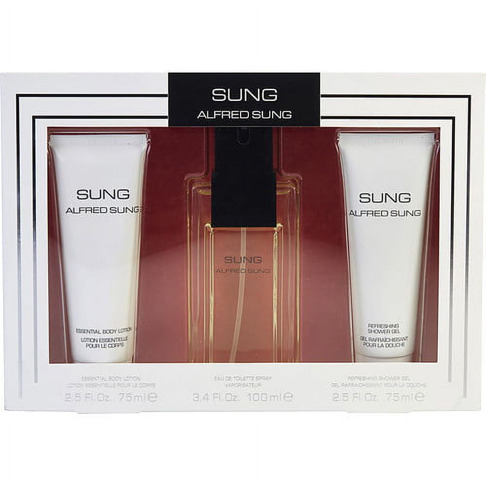 SUNG by Alfred Sung EDT SPRAY 3.4 OZ & BODY LOTION 2.5 OZ & SHOWER GEL 2.5 OZ