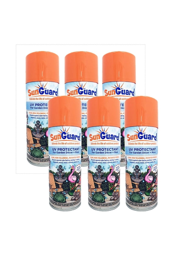 SUNGARD UV Protectant Clear Semi-Gloss 11.75 oz Spray Paint, 6 Pack