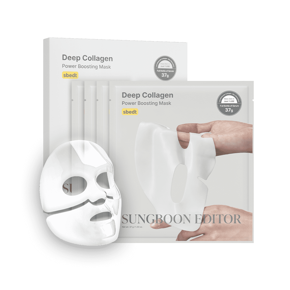 Sungboon Editor, Deep Collagen Power Boosting Mask, 4ea, Face Mask