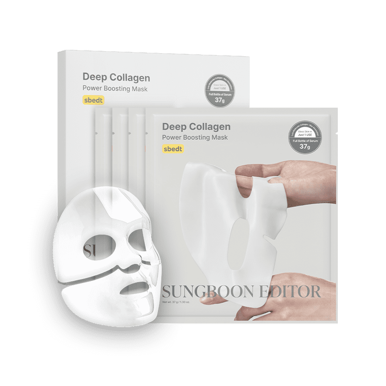 Sungboon Editor, Deep Collagen Power Boosting Mask, 4ea, Face Mask