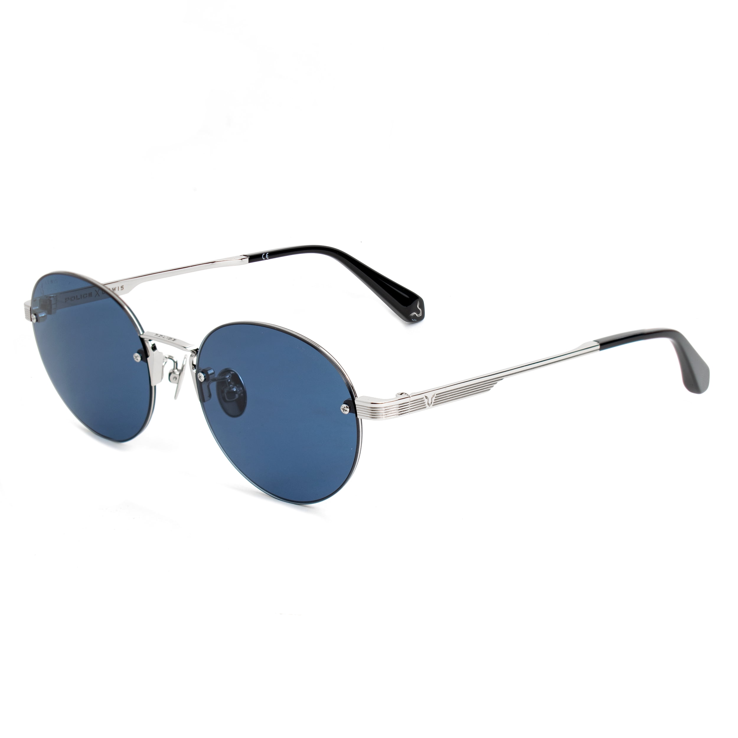 SUNGLASSES - POLARIZED FASHION SUN GLASSES POLICE BLUE GRAY MEN SPLB27C  530579