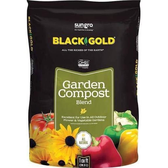 Sun Gro Garden Compost Soil Mix - Garden Soil - 1 Cubic Feet