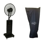 SUNHEAT CoolZone CZ500 3-Speed Ultrasonic Misting Fan with Bluetooth Floor Mount