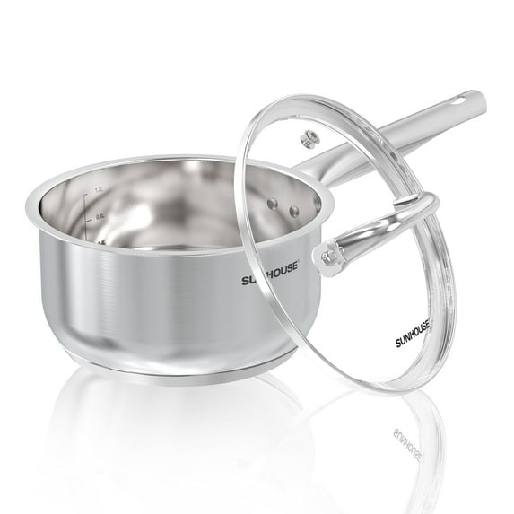 Sunhouse 2-Quart Stainless Steel Saucepan with Lid