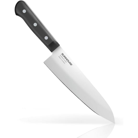 Sunhouse 8-Inch High Carbon Stainless Steel Chef Knife with Ergonomic Handle
