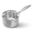 thumbnail image 1 of SUNHOUSE Tri-Ply Clad Stainless Steel 3-Quart Sauce Pan with Lid, Induction-Ready, Dishwasher-Safe, Compatible w/All Cooktops, For Restaurant or Home Kitchen, Pots & Pans, 1 of 8