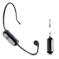 thumbnail image 1 of SUNHUFA 2.4G Wireless Microphone Headset Long Range Wireless Headset & Handheld 2 in 1 Mic Wireless Microphone System for Teaching Stage Performers Fitness Instructors, 1 of 9
