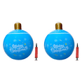 SUNHUFA 24 Inch PVC Inflatable Christmas Ball Large Outdoor Decorated