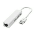 SUNHUFA 4 Port 4 in 1 RJ45 TypeC Splitter USB2.0 TypeC USB Network