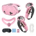 thumbnail image 1 of SUNHUFA 7Pcs VR Accessories Set for Meta Quest 3S VR Face Cover Controller Grips(Pink), 1 of 9
